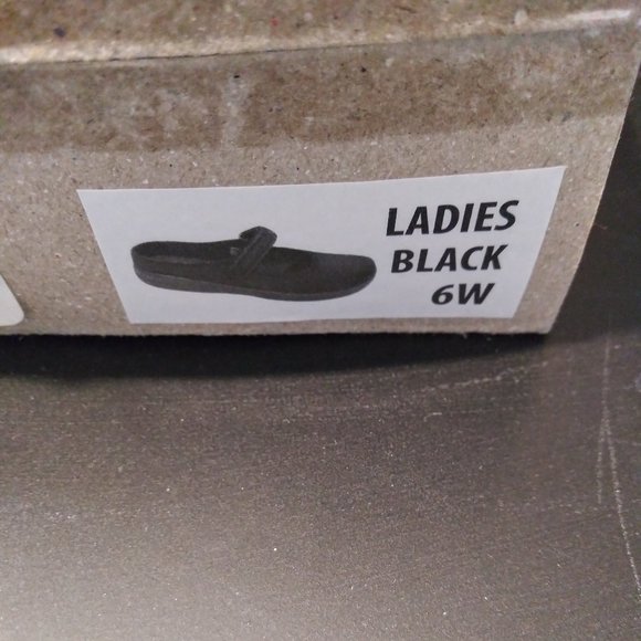 Black Nylon Mary Jane Memory Foam Comfort Loafers - Picture 9 of 9